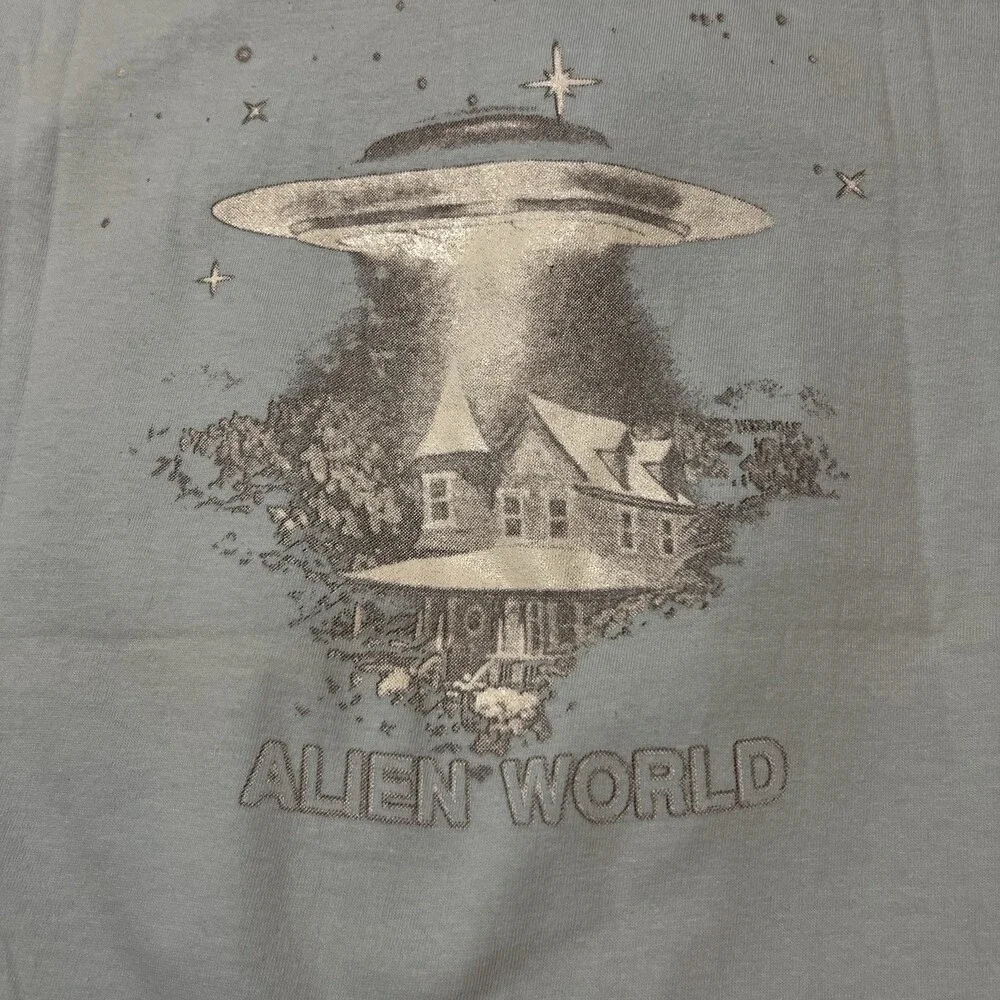 Vintage Alien Workshop Skateboards Shirt 90s Skate Tee Hook Ups Flip Birdhouse